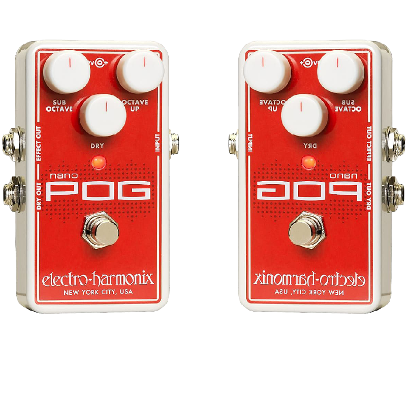 Electro Harmonix NanoPog POLYPHONIC OCTAVE GENERATOR Guitar Effect Pedal - New