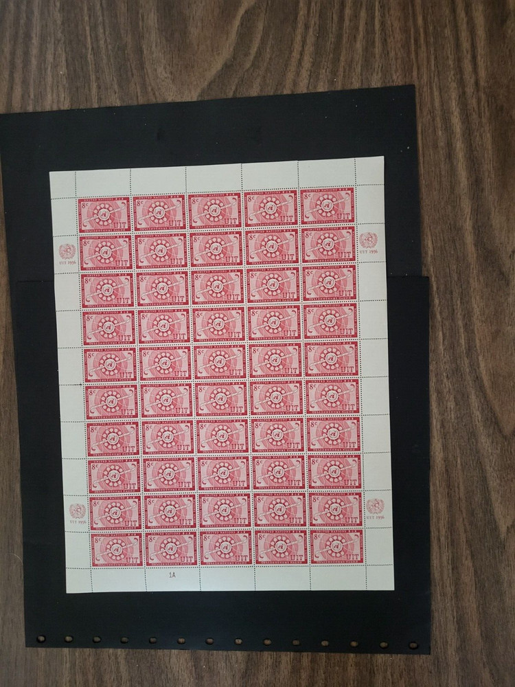 1955 ITU Sheet - Scott # 42 - MNH - Catalog $15