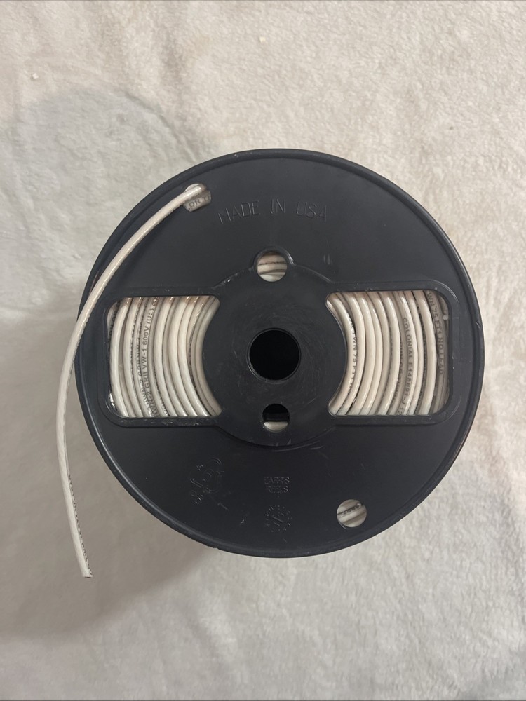 Colonial Wire & Cable Machine Tool Wire White 500 FT DU-437.256