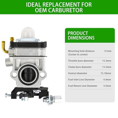 300486 43cc Carburetor, Replacement Small Engine Carburetor Fits for