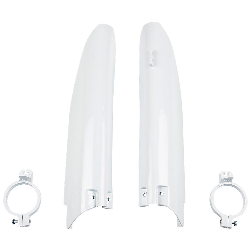 UFO Lower Fork Cover Set White For Suzuki RM125 2004-2006