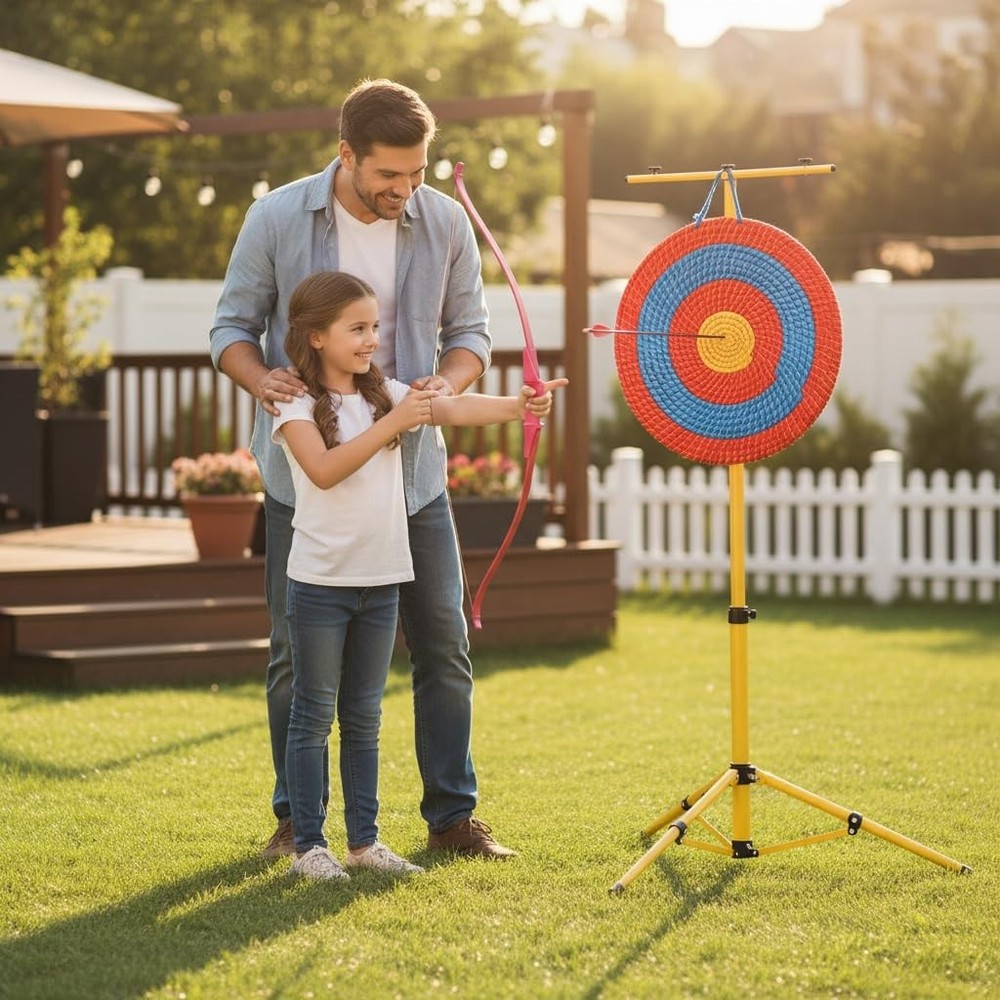 Backyard Archery Target Stand – Adjustable, Foldable, Free Shipping