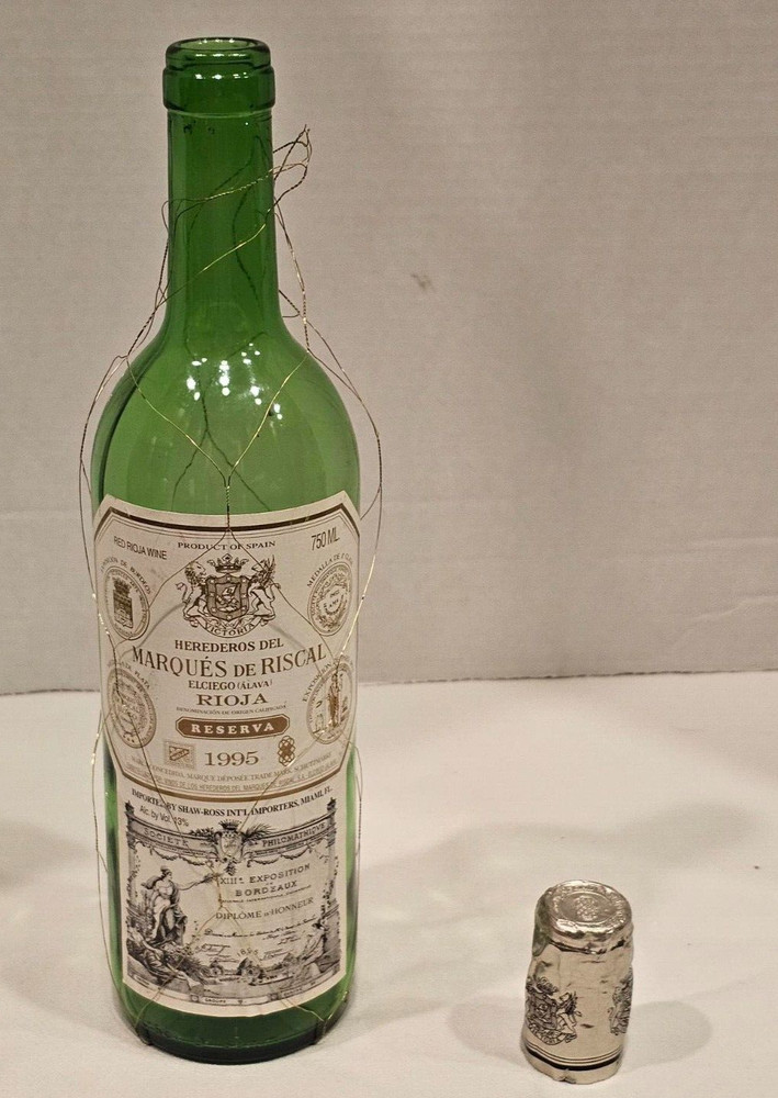 Marques de Riscal Rioja Reserve 1995 Empty Bottle with Capsule