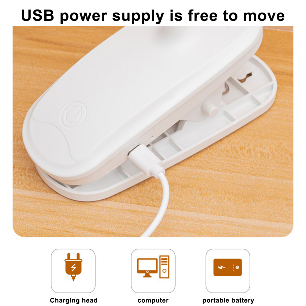 LED Desk Lamp Adjustable Neck Lamp with Clamp Eye-Caring Reading Desk Light