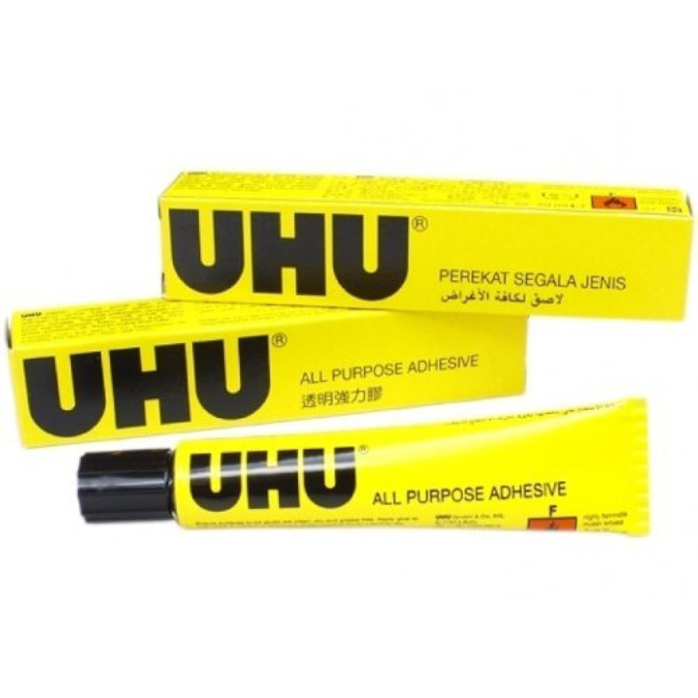 UHU All Purpose Glue Extra Strong Clear Adhesive 20ml, 2 Pack