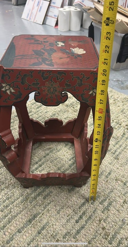 Vintage JinLong Stool/Side Table Mid Century Modern