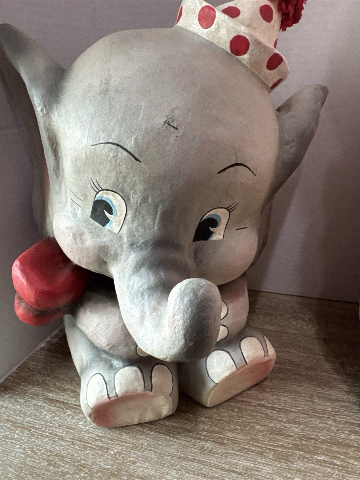 Vintage Paper Mache Elephant  Circus Made in Philippines (Bethany Lowe style)