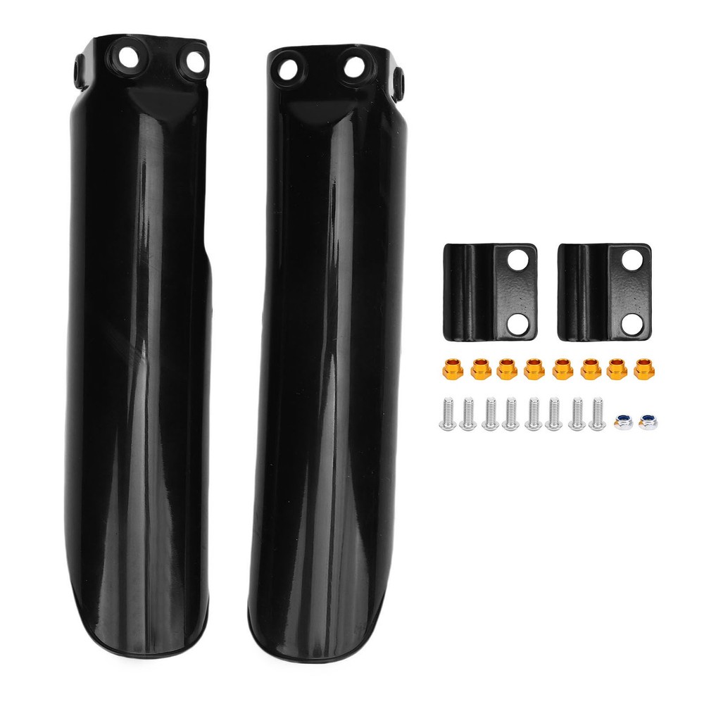 Black Fork Guard Protector Front Fork Guard Covers Shockproof Anti Aging St TWSY