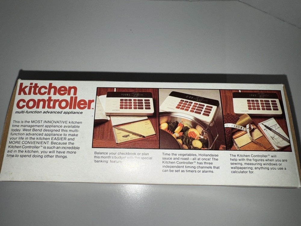 Vintage 1981 West Bend Electronics Kitchen Controller Multi-Function Appliance