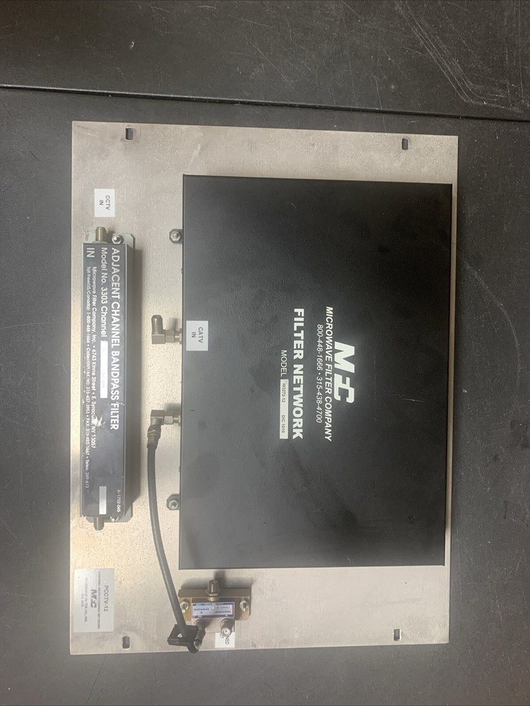 Microwave Filter Company Filter Network - Models: W3272-12 / 3303 / PCCTV-12