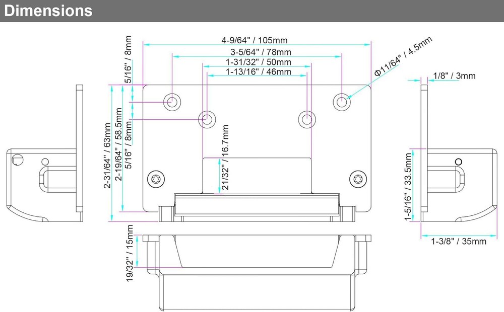 Surface Mount Electric Strike Lock Fail-Secure or Fail-Safe Adjustable