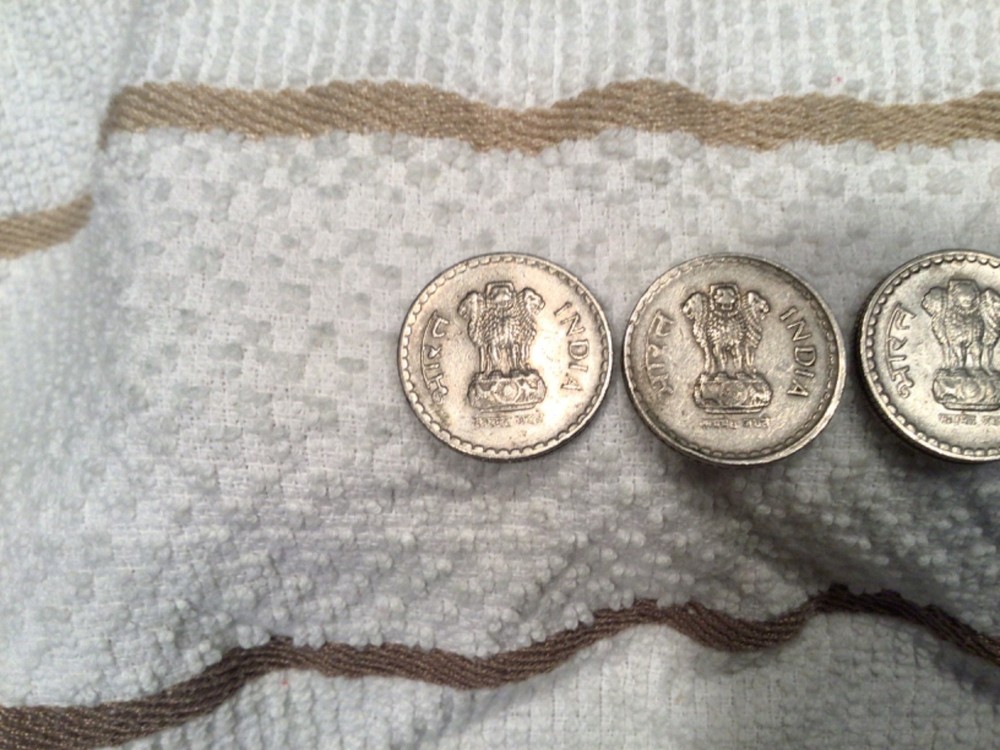 1999 2000 2002 India 5 Rupees Coin