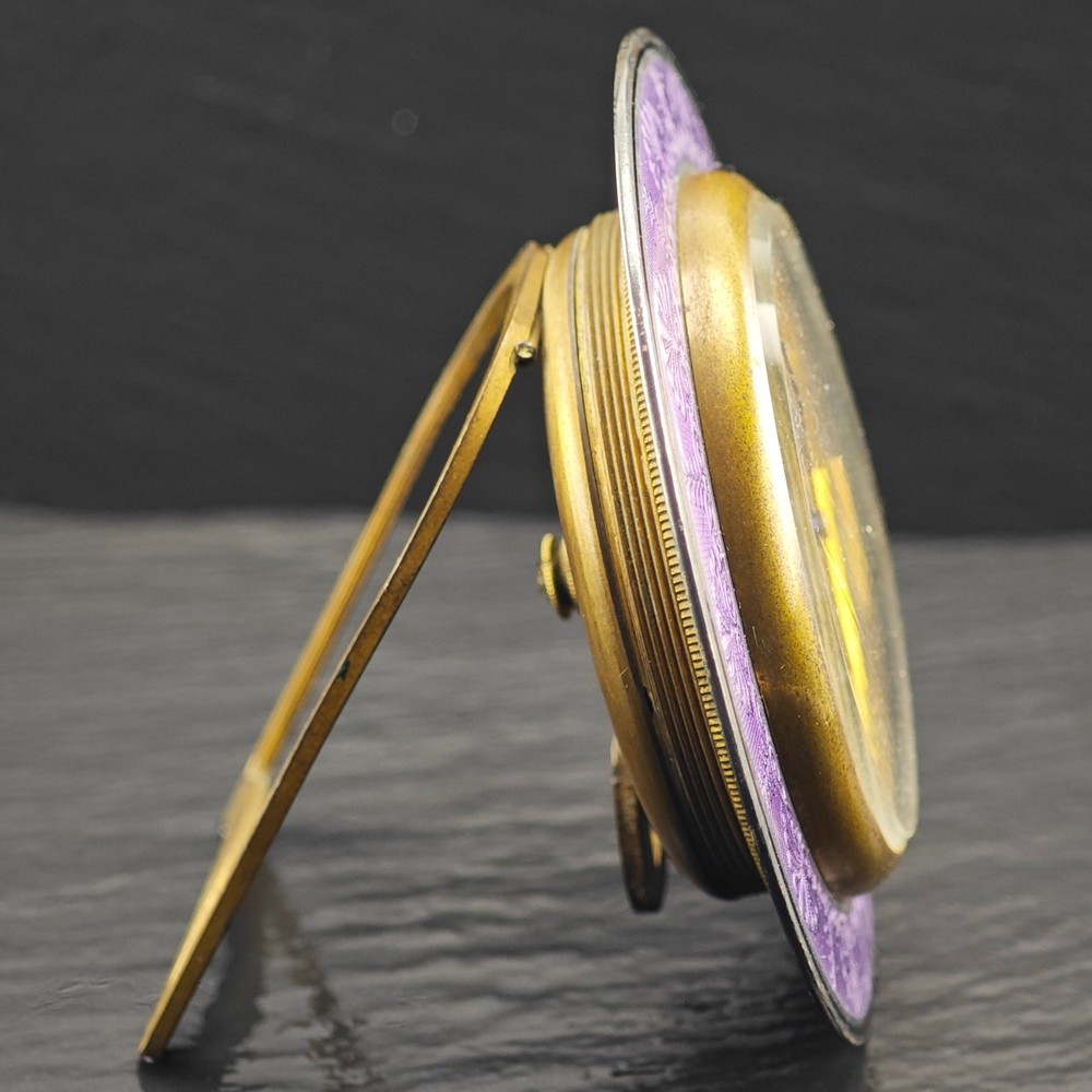 AS IS Art Deco LeCoultre Table Clock Sterling Silver