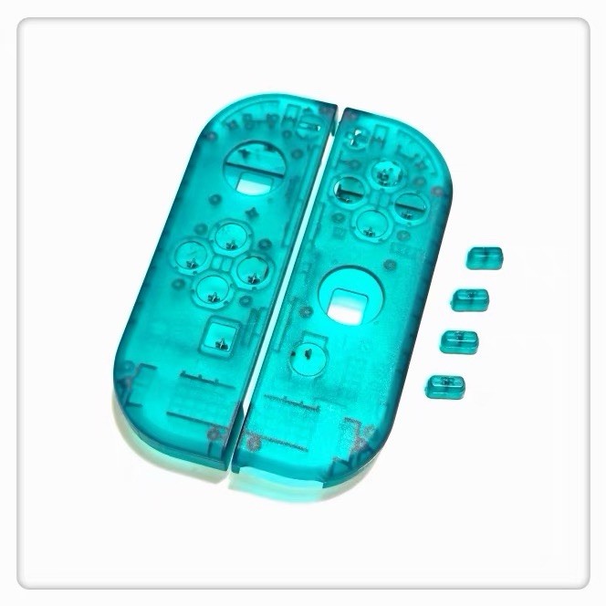 Nintendo Switch Joy Con Prototype OEM Evaluation Shell Replacement - Clear Green