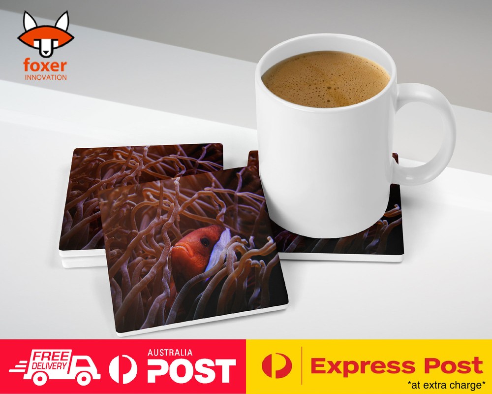 COASTER COFFEE DRINKING MAT|ICONIC NEMO CLOWNFISH FISH #2