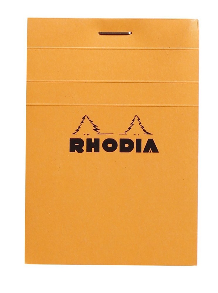 Rhodia Staplebound - Notepad - Orange - Graph - 80 Sheets - 3 x 4 inch - NEW