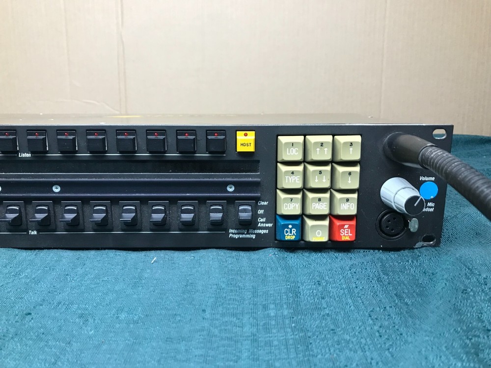 RTS by Telex Matrix Intercom System KP96-7 Intercom Control Panel w/ Cord + Mic