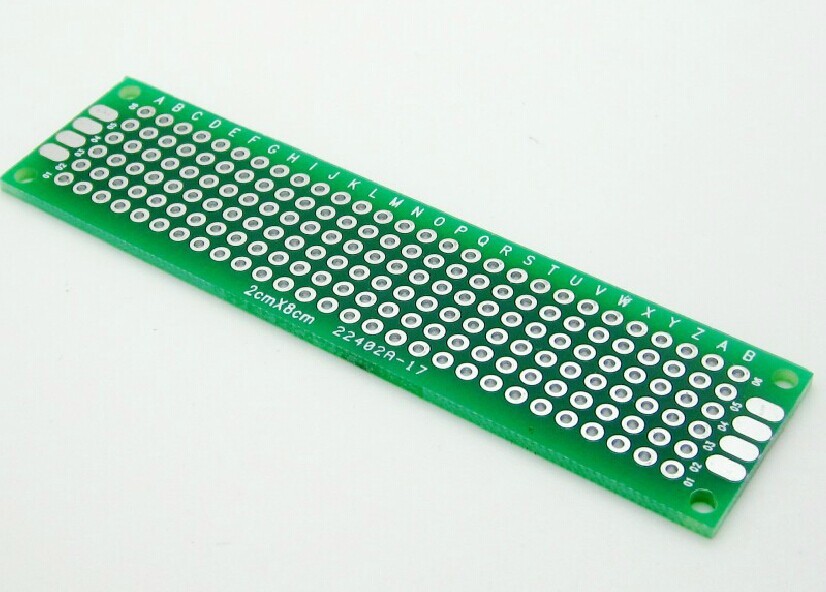 5 pcs 2x8 cm Prototype Double-Side PCB 2x8 Panel Universal Board