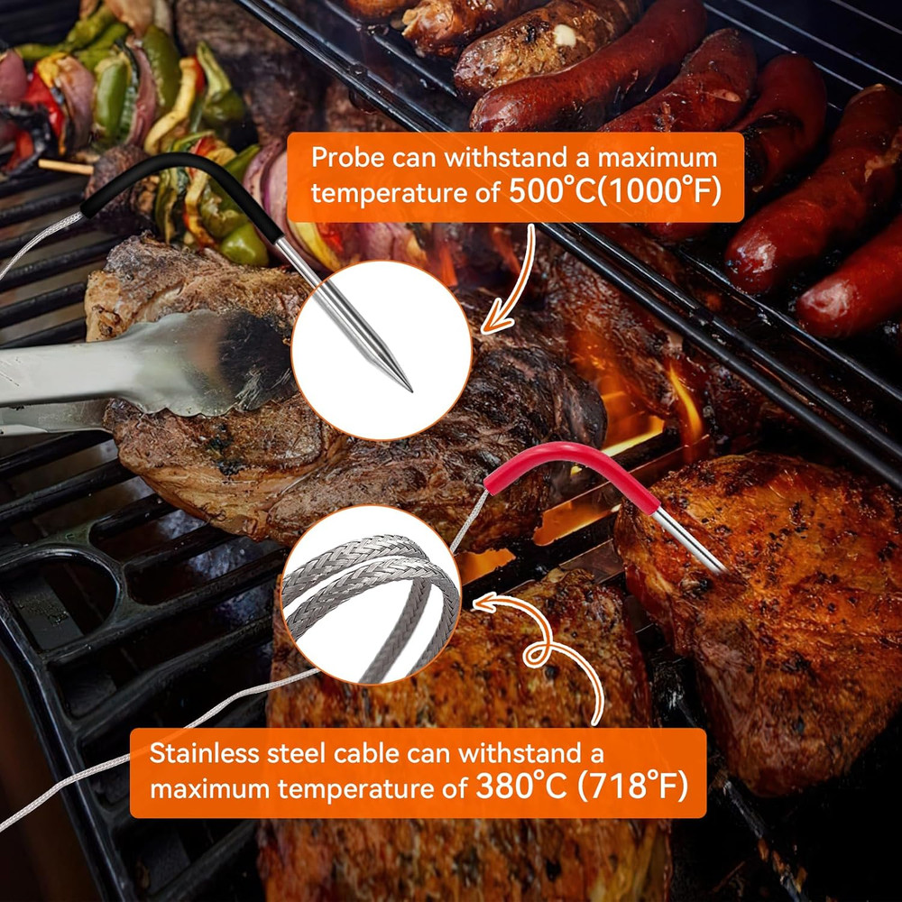 Grill Meat Probe 2pk Thermometer Sensor Replacement for Pit Boss Pellet Smokers