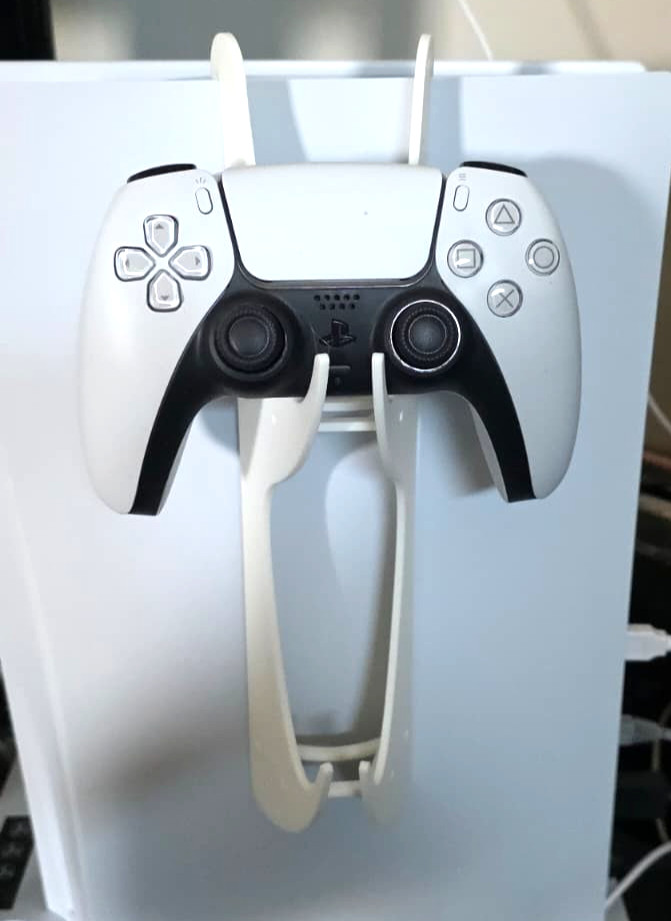 PS5 - Xbox Universal Dual Controller Holder Stand Side Hanger White