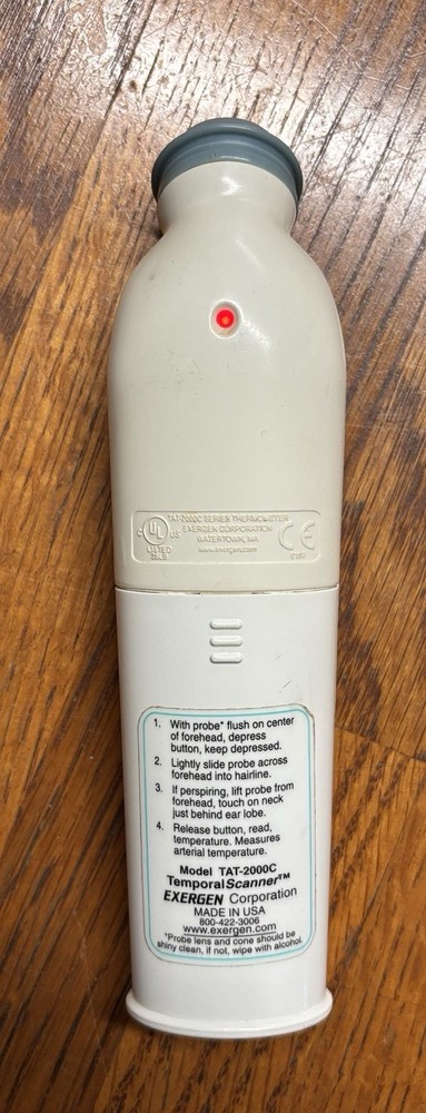 SmartGlow Exergen Temporal Scanner Thermometer - TAT-2000C SmartGlow