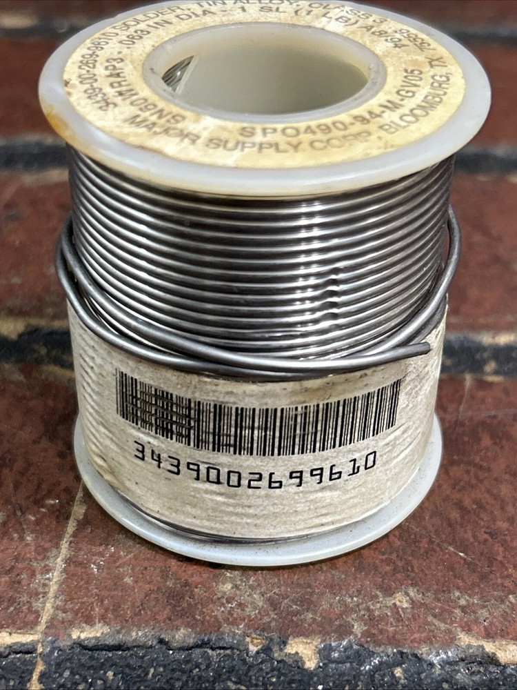 1lbs Roll 0.063 Solder, Tin Alloy