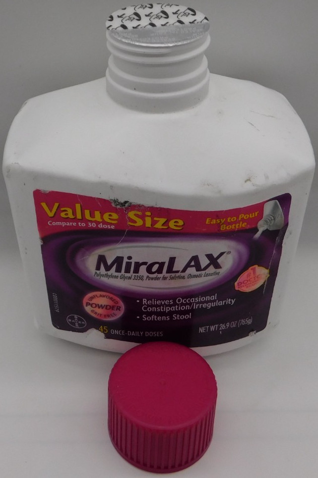 MIRALAX Laxative unflavored Powder ~ 26.9 oz each ~ NEW & SEALED