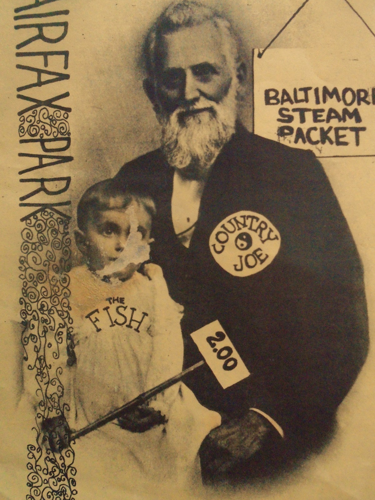 RARE_ORIGINAL CONCERT HANDBILL-AOR 2.304_J N BOWER-R VANKRUGEL-HAFFBAD-CJ & FISH