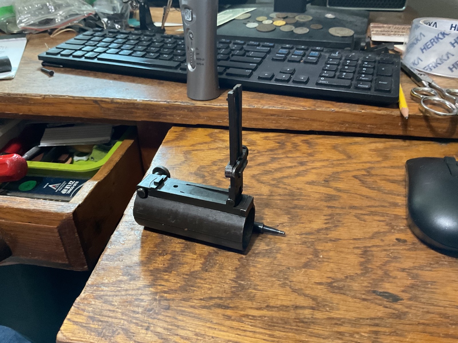 Springfield 1903 rear sight sleeve with functional sight