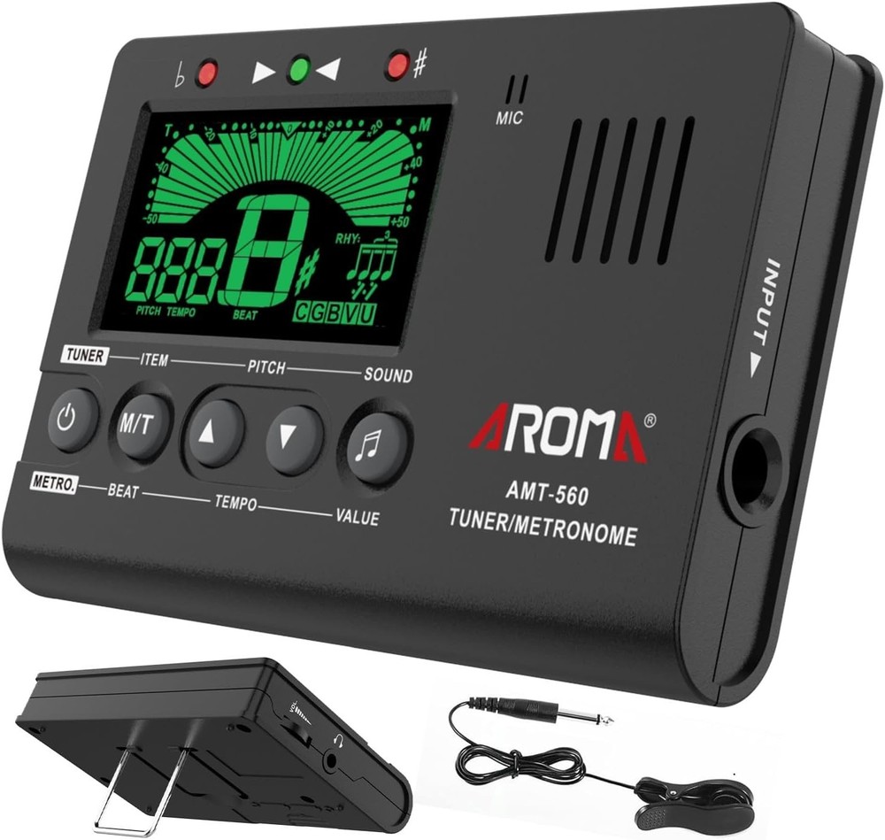 Multi-Function Metronome Tuner with Tone Generator for Guitar and Violin Players
