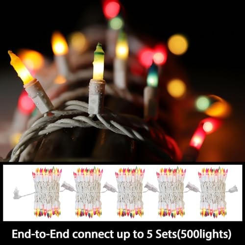 LAMPHOME Easter String Lights,Super-Bright Extendable 100 Multicolor-Easter