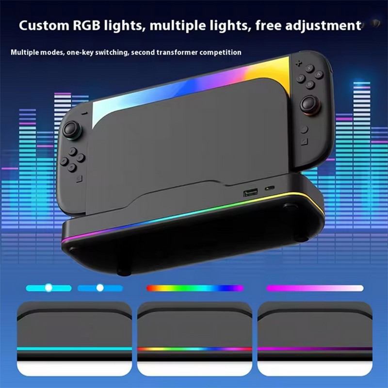 For Switch 2 Games Console Cooling Fan Dock USB Type-C Charging Base Accessories