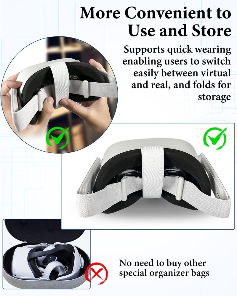 Adjustable Lightweight Head Strap for Quest 2 VR Headset Accessories