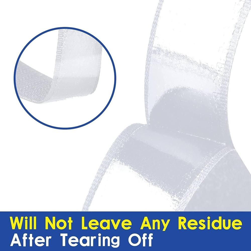 82ft Heavy Duty Hook Loop Strips - Multi-Purpose