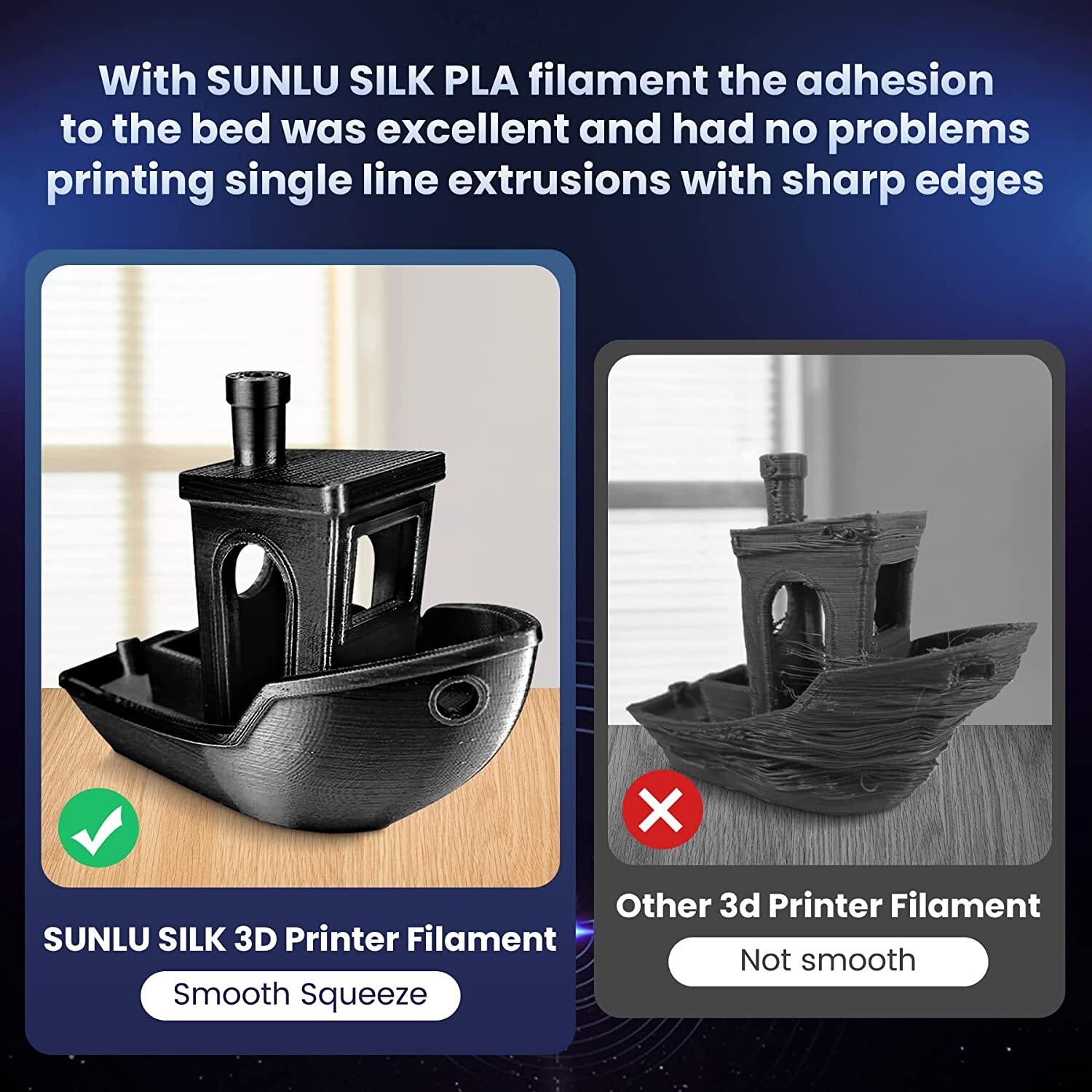 【BUY 6 GET 4 FREE,ADD 10】SUNLU 1.75MM SILK Shiny PLA+ Filament 1KG/2.2LBS Spool
