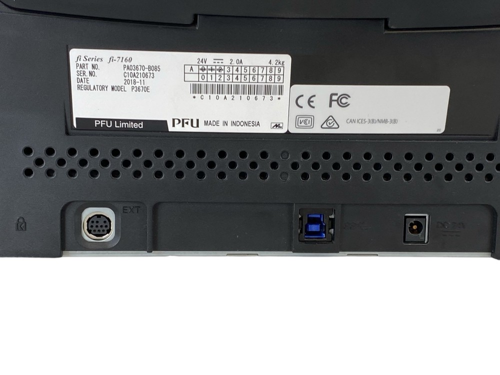 Fujitsu fi-7160 Document Scanner ADF Image Scanner USB 3.0 Read Description