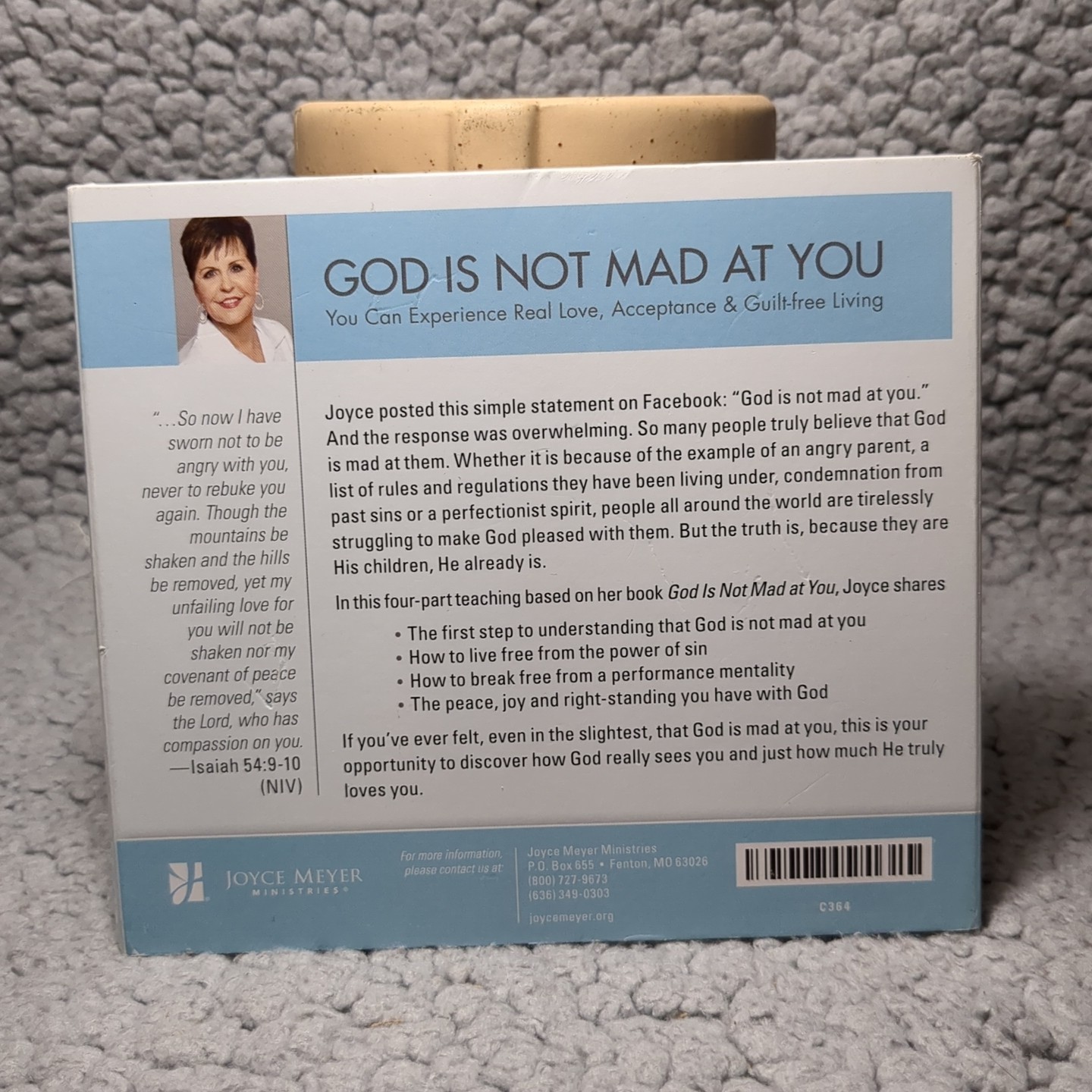 God is Not Mad at You (4 CD Album) By Joyce Meyer