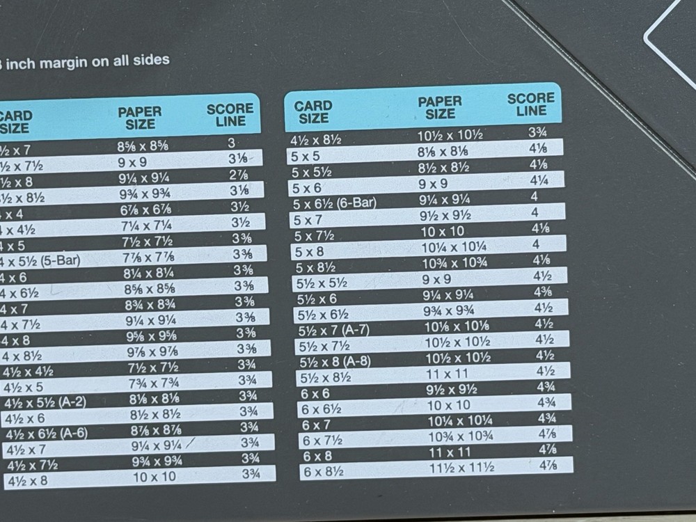Envelope Punch Board used to create custom envelopes.