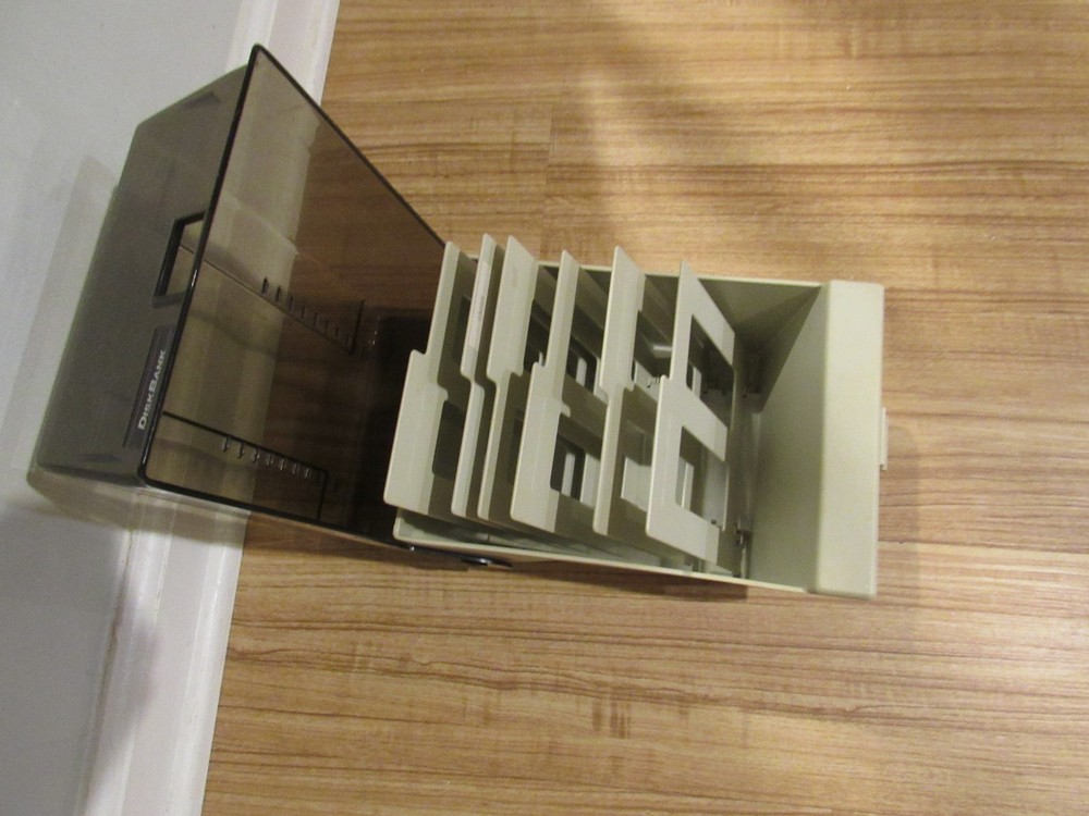 DISKBANK Floppy Disk Storage Box Case Holder