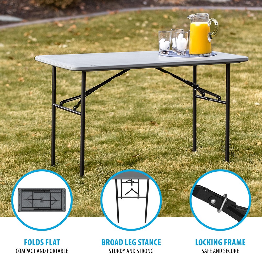 4-Foot Essential Folding Table