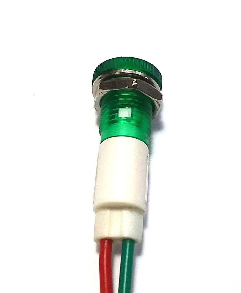BBT 24 volt Waterproof Green LED Low-Profile Indicator Light