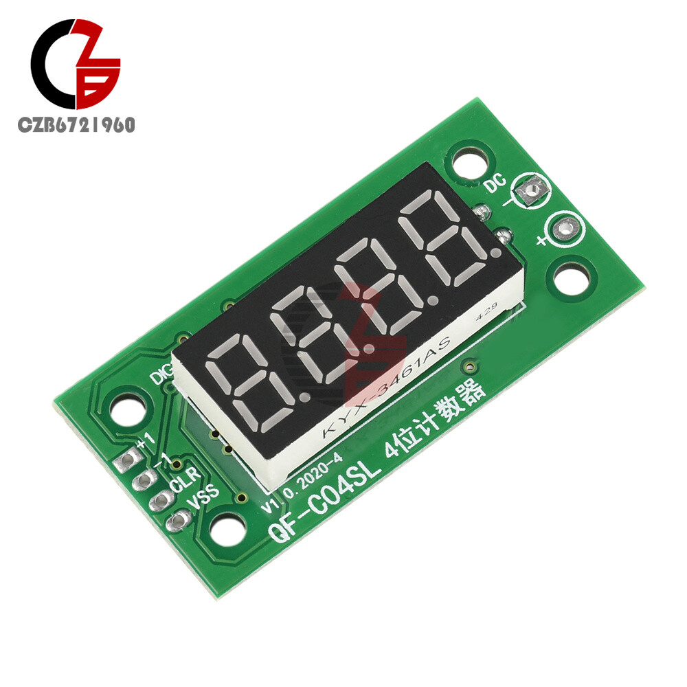 DC4-25V 4-digit Electronic Digital Counter Module With Power Cut Memory Function
