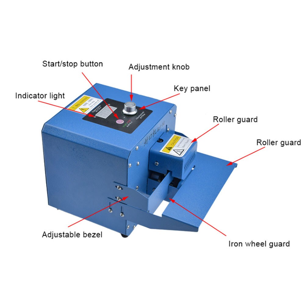 110 Continuous Bag Sealer Roller Sealing Machine Automatic Plastic Bag Sealer