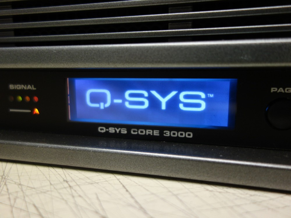 QSC Q-Sys Core 3000 Digital Audio Processor