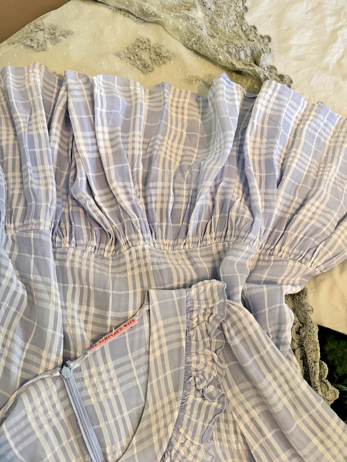 Vampire's Wife Blue White Dress, UK 8