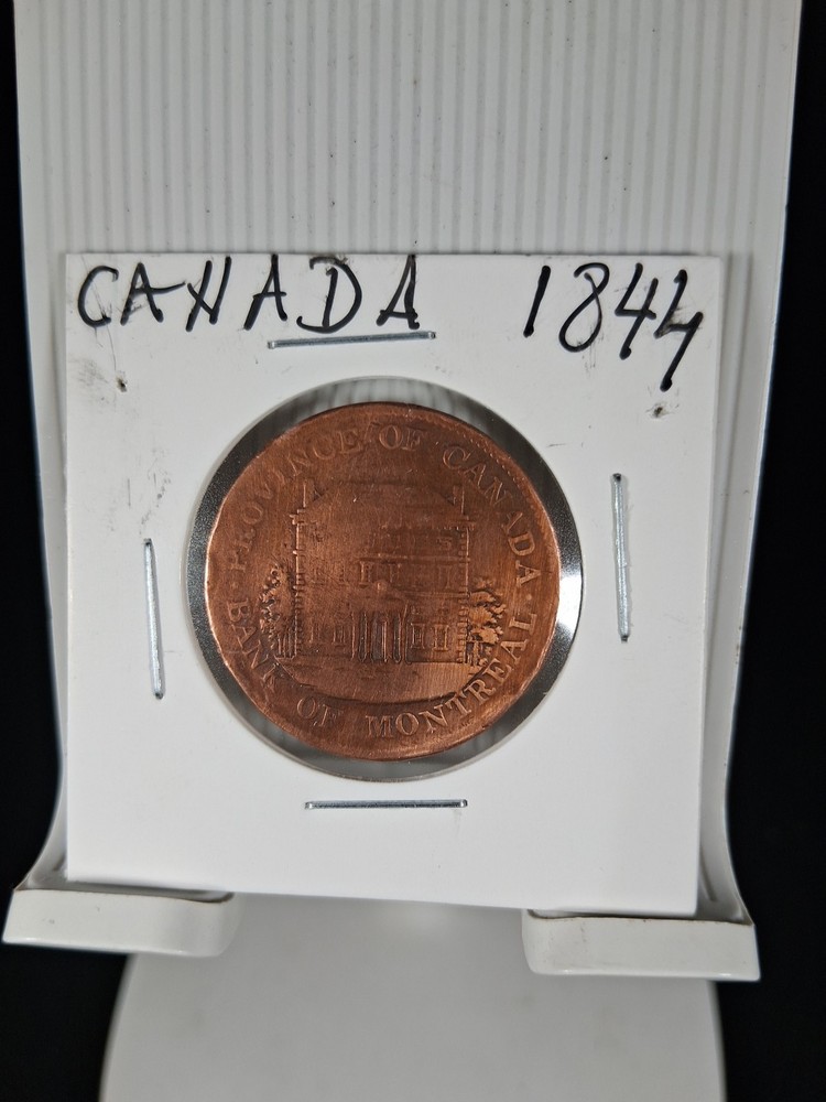 1844 CANADA 1/2 PENNY