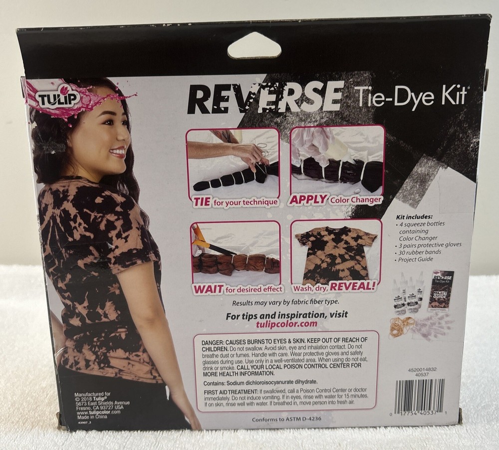 Tulip One-Step Tie-Dye Kit Reverse Tie Dye