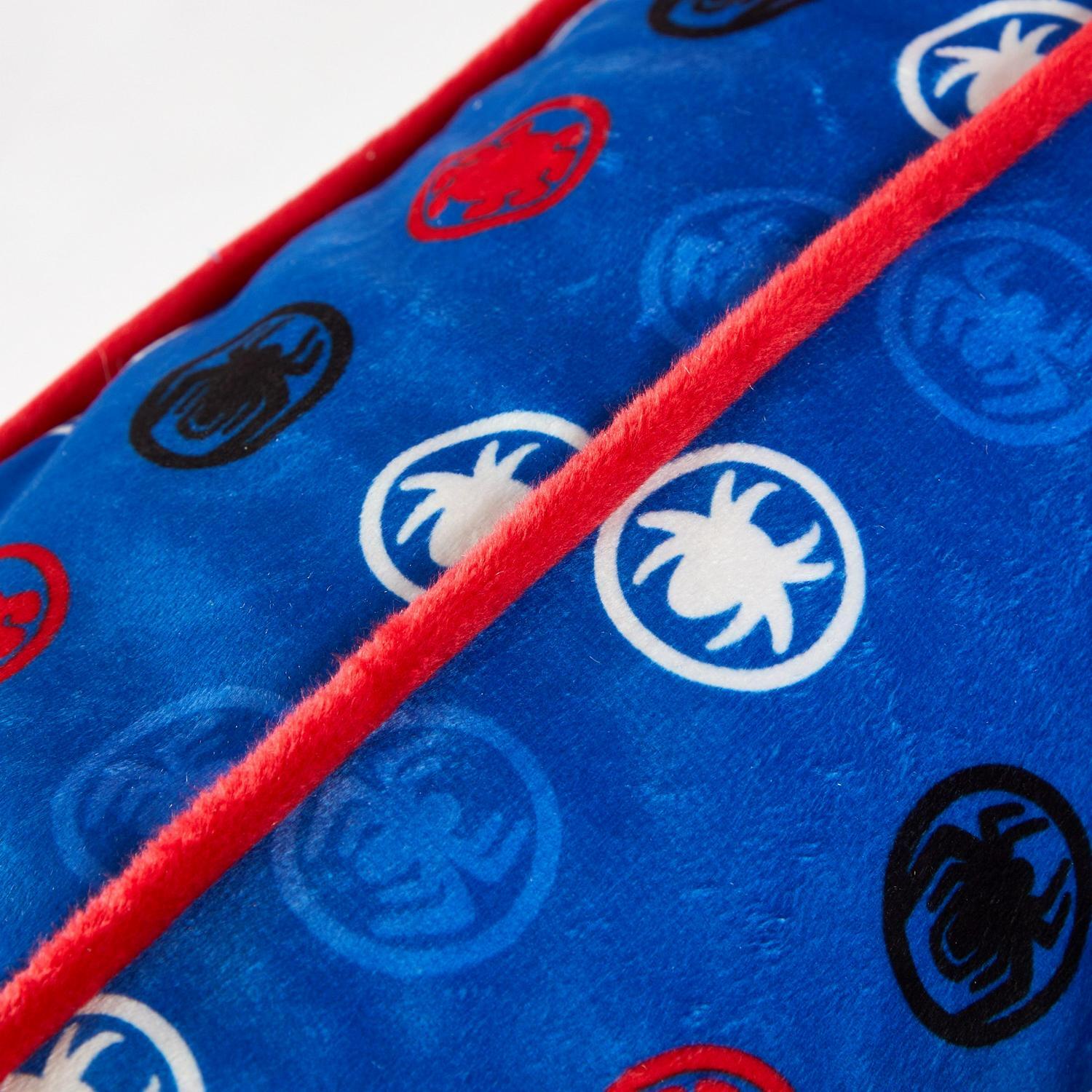 Spiderman Child Beanbag Superhero Kids Chair Cozy Soft Square 18" Seat Blue FUN