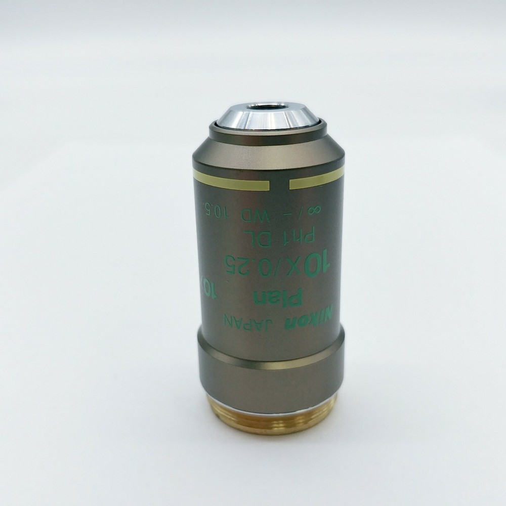 Nikon Microscope Objective Plan 10x Ph1 Phase Contrast for Eclipse Series