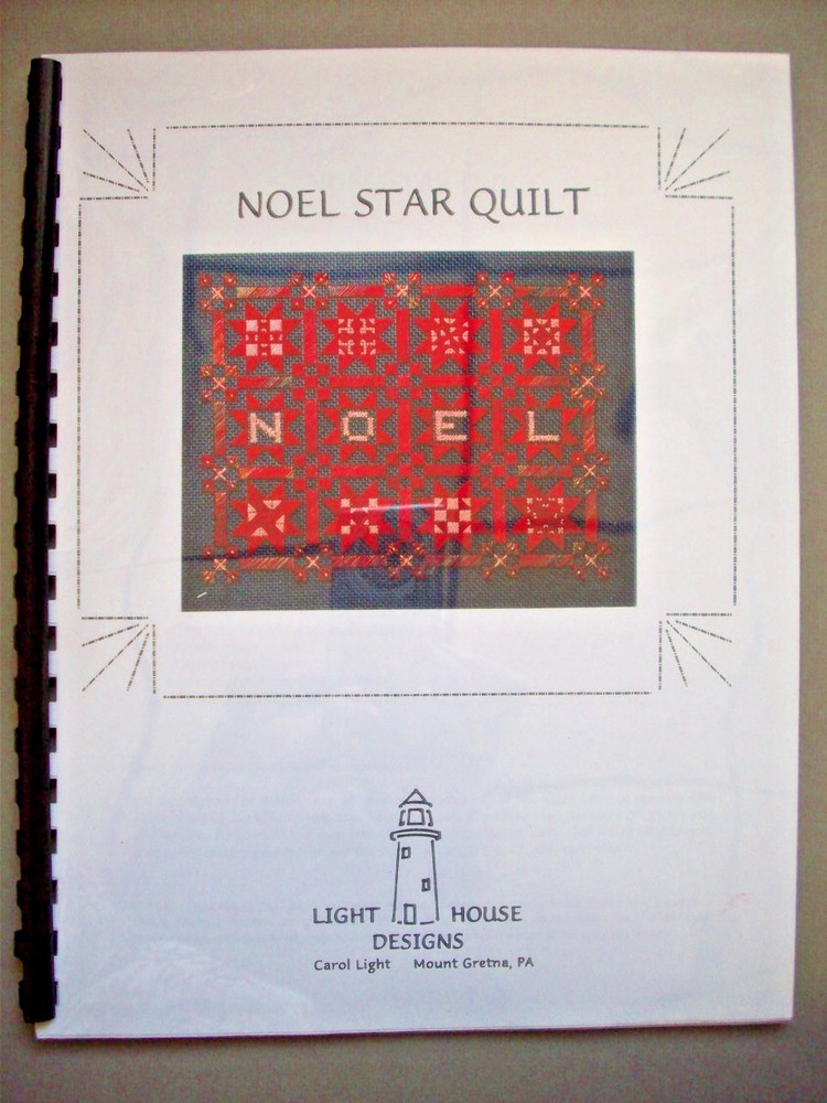 NOEL Star Quilt needlepoint pattern Christmas